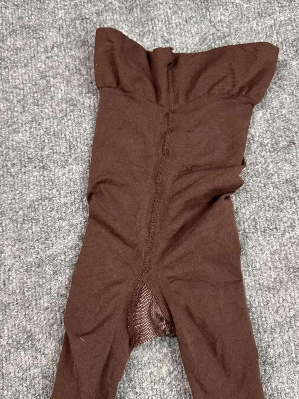 George Girls Brown Tights Size 4 Knit in USA Assembled in Honduras